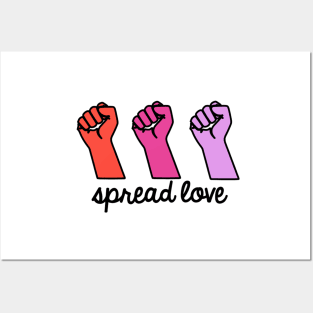 Spread Love Black Lives Matter Posters and Art